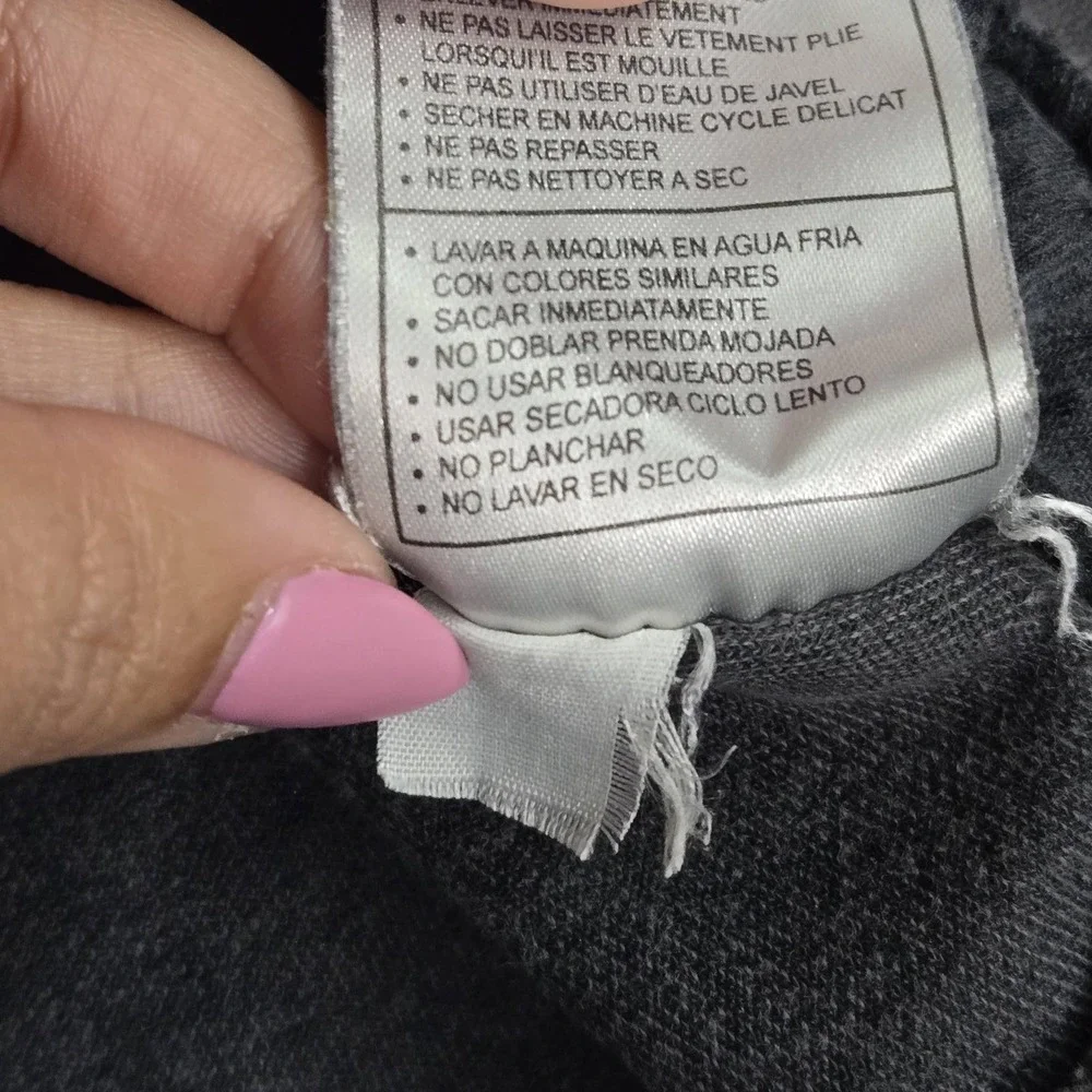 VINTAGE Nike Women Jacket L (12-14) Gray Y2K Embroidered Logo Zipper Velour READ